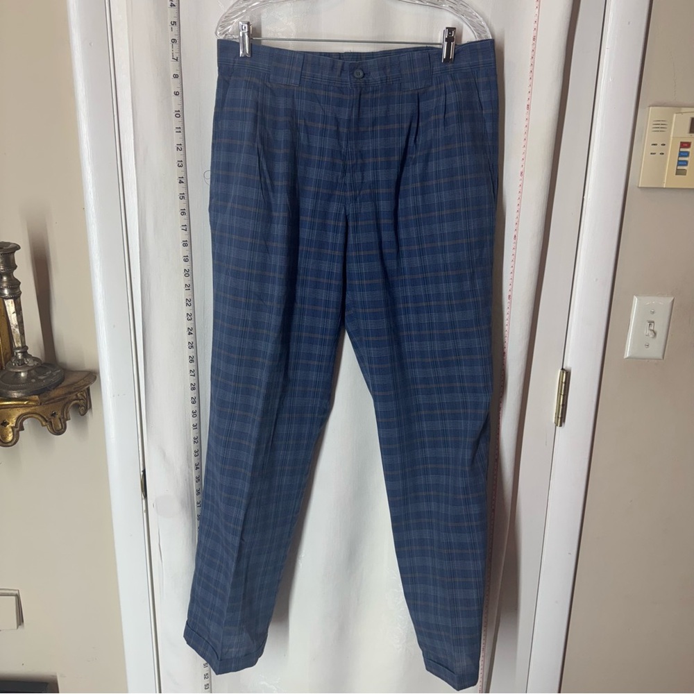 Vintage Men's Light Weight Plaid Pants